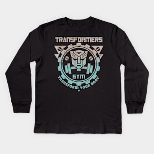 Transformers Gym Kids Long Sleeve T-Shirt